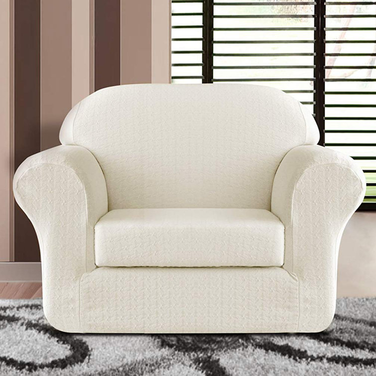 Charlton Home® Box Cushion Armchair Slipcover Wayfair